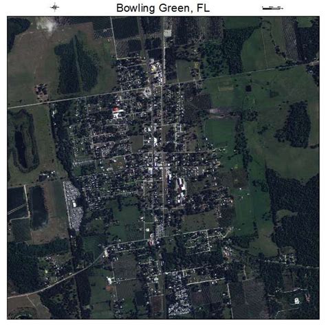 Aerial Photography Map of Bowling Green, FL Florida