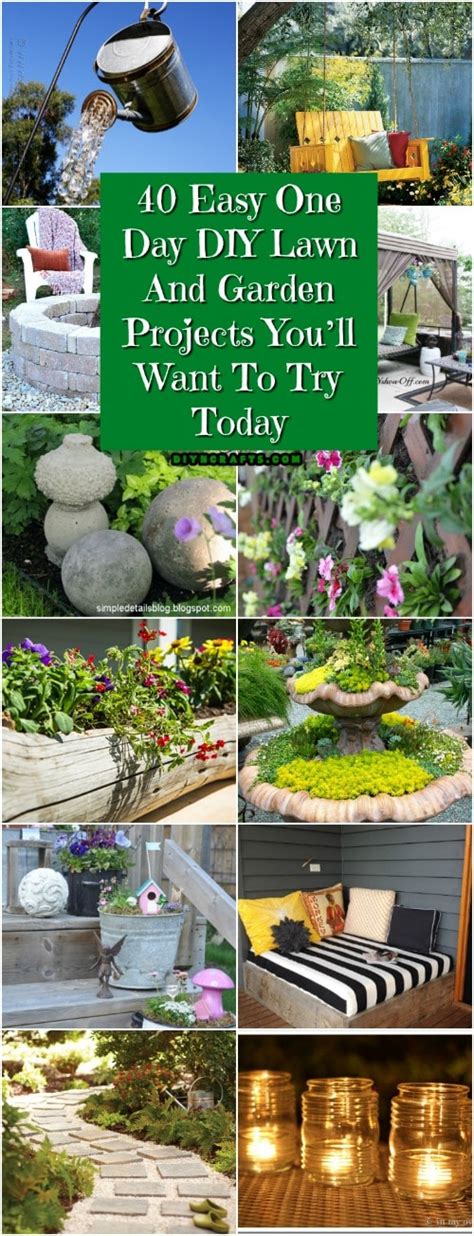 40 Easy One Day DIY Lawn And Garden Projects You’ll Want To Try Today ...