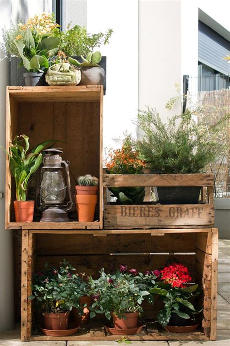 12+ DIY Wooden Crates For Your Garden