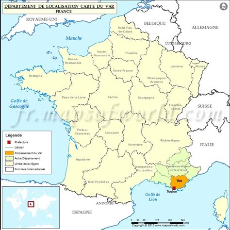 Département du Var carte de france » Voyage - Carte - Plan