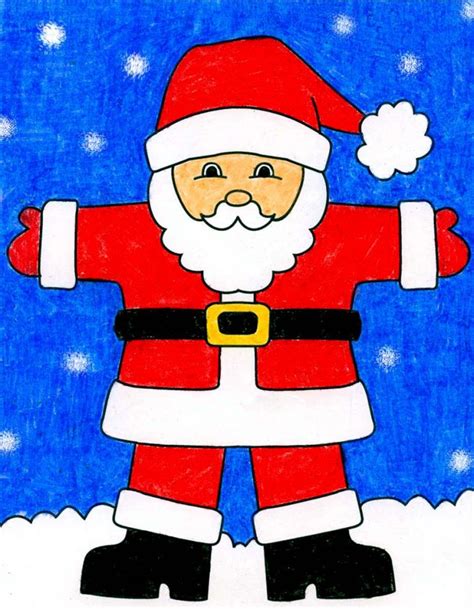 How to Draw Santa Claus · Art Projects for Kids