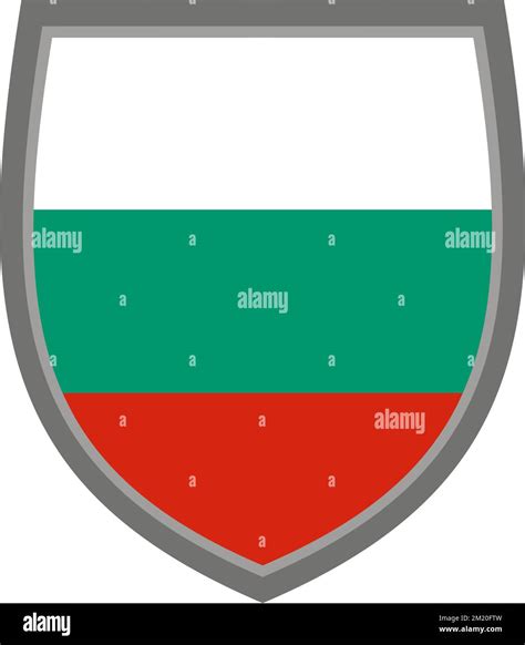 Shield with the colors of Bulgaria flag - original RGB color - icon ...