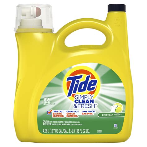 Tide Simply Clean & Fresh Liquid Laundry Detergent, Daybreak Fresh, 89 ...