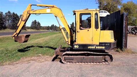 John Deere 50 Mini Excavator - YouTube