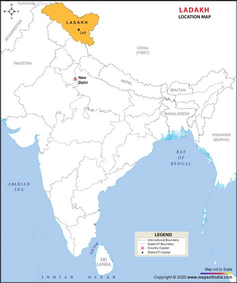 India Map With Ladakh