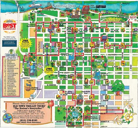 Savannahhistoricdistrict Map Fabulous Map Of Savannah Georgia ...