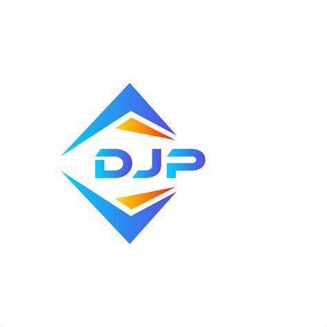 DJP abstract technology logo design on white background. DJP creative ...