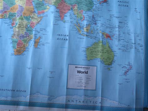 Rand McNally World Map Wall Hanging