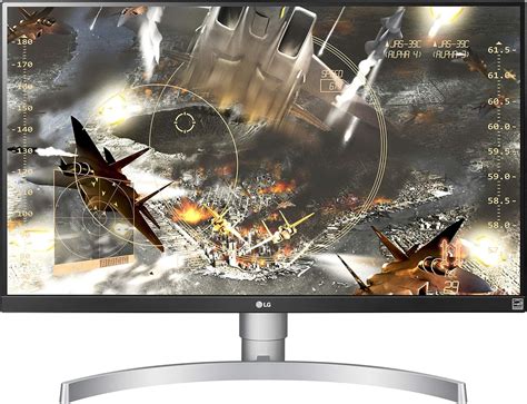 LG 27UL650-W 27 Inch 4K UHD LED Monitor with VESA DisplayHDR 400, White ...