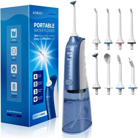 Amazon Lowest Price: Cordless Water Flosser, 3 Modes and 8 Jet Tips