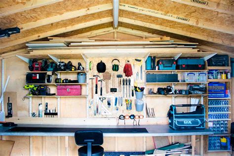 20 Organizing a Shed Ideas For Workshop Tools - The Carpenter's Daughter