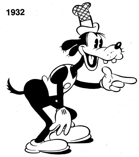 Goofy In 1932 Arte De Mickey Mouse, Imagenes De – dibujos de colorear