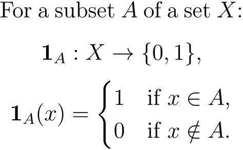 Level 19 - Indicator functions - Probability Theory and Statistics (In ...