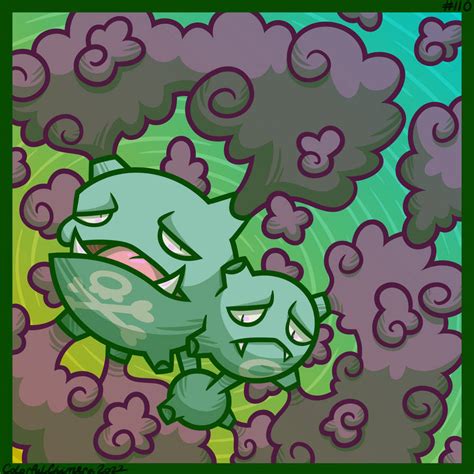 Pokedex Challenge #110 Wheezing (Shiny) by Colorful-Chimera on DeviantArt