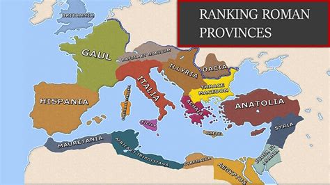 Ranking Roman Provinces from Worst to Best