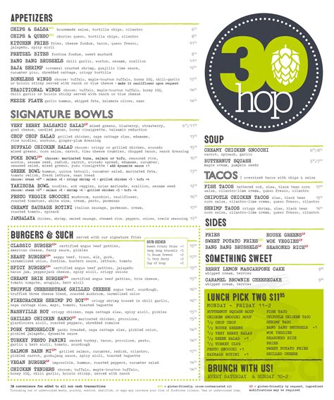 30hop menus in Cedar Rapids, Iowa, United States