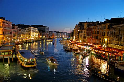 Venice Grand Canal at Night by LeighWhittaker on DeviantArt