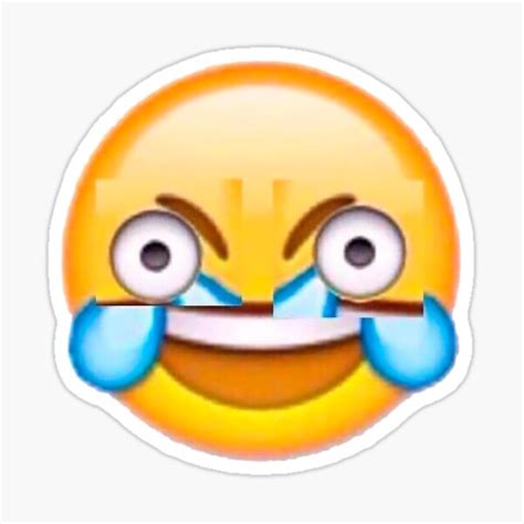 "Cry Laugh Emoji Meme" Sticker for Sale by aMemeStore | Redbubble