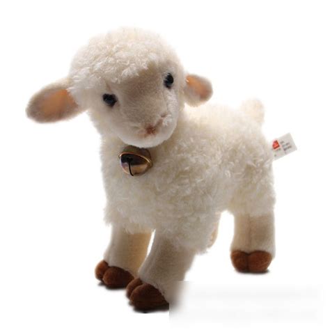 Wholesale 20 Cm White Small Sheep Doll Mountain Wool Velvet Toy