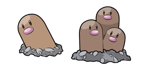 Pokemon Diglett and Dugtrio cursor – Custom Cursor