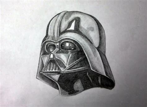 Darth Vader drawing from Star Wars | Star wars art drawings, Star wars ...