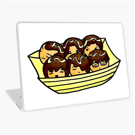 "Takoyaki Kawaii - Typical Japanese Streetfood" Laptop Skin for Sale by ...