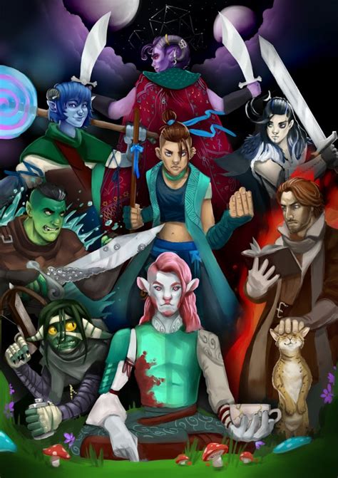 [No Spoilers] Mighty Nein Fan Art (Timelapse coming soon!) : r/criticalrole