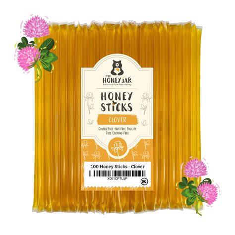 Buy The Honey Jar Plain Raw Sticks - Pure Straws For Tea, Coffee, or a ...