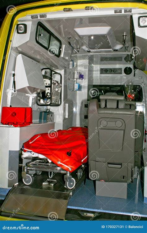 Ambulance interior stock image. Image of hurry, pressing - 170327131