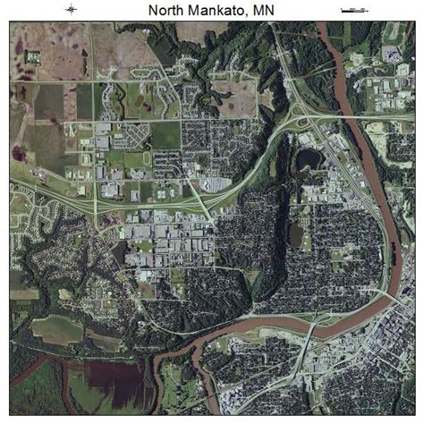 Aerial Photography Map of North Mankato, MN Minnesota