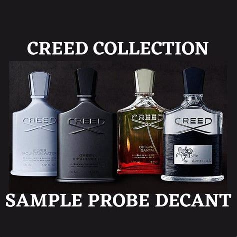 Creed Perfume Collection Bottling Sample Probe Decant Mini | Etsy in ...