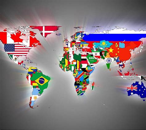 Flags world map, flags, map, world, HD wallpaper | Peakpx