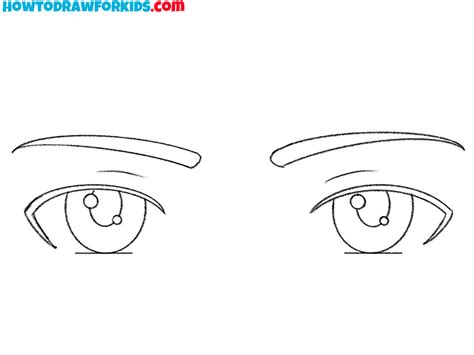 How to Draw Anime Boy Eyes - Easy Drawing Tutorial For Kids