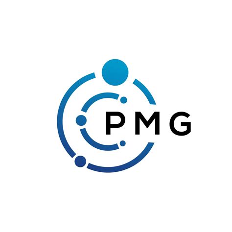 PMG letter technology logo design on white background. PMG creative ...