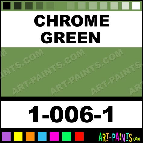 Chrome Green Com Art Opaque Airbrush Spray Paints - 1-006-1 - Chrome ...