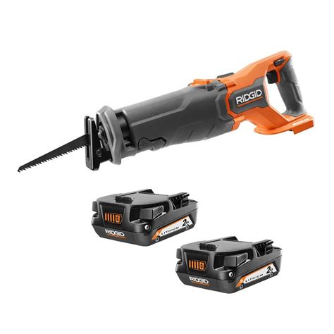 Ridgid 18v 2 0 ah compact lithium ion batteries 2 pack with 18v ...