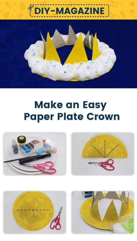 Learn How to Make a Paper Plate Hat - Crown | Crafts for kids, Crown ...