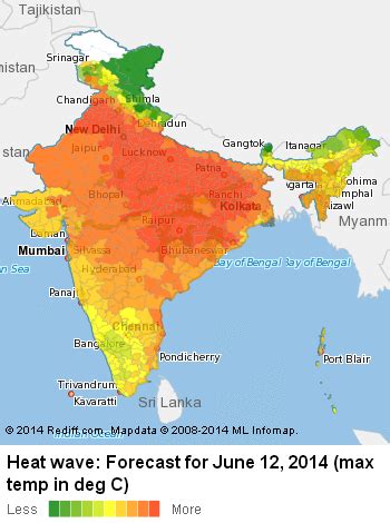 Weather Map Of India - Map Of The United States