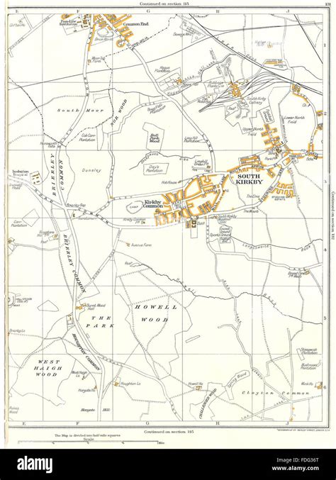 Map of kirkby hi-res stock photography and images - Alamy