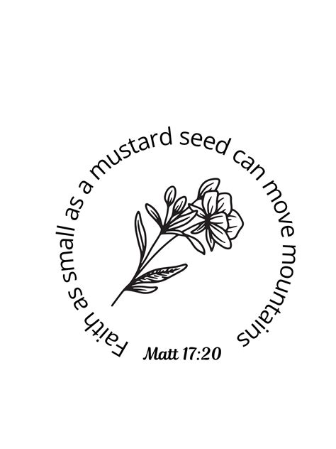 Faith as Small as a Mustard Seed - Etsy