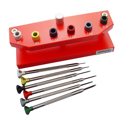 Horotec Watchmakers Screwdriver Set with Stand 6 Sizes - Horotec Watch ...