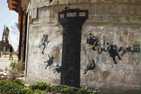 Banksy's Murals Turn Up In Gaza Strip : The Two-Way : NPR