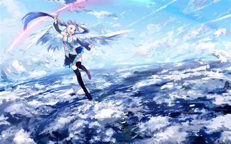 【初音未来-天降之物】天使初音美如画，初音殿下万岁_综合_动画_bilibili_哔哩哔哩