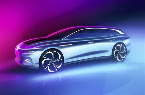 Volkswagen ID. Space Vizzion Concept Design Sketch Render - Car Body Design