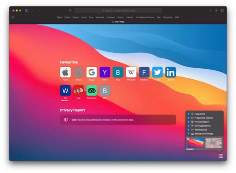 How to Add a Start Page Wallpaper in macOS Safari 14 | LaptrinhX