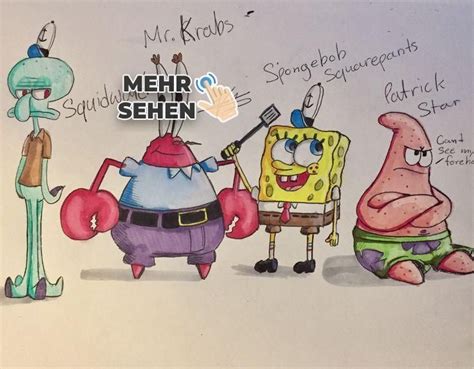 Ich habe eine alte Zeichnung von mir von SpongeBob nachgezeichnet, die ...