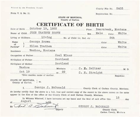 21+ Free Birth Certificate Template - Word Excel Formats