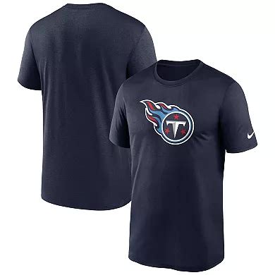 Men's Nike Navy Tennessee Titans Legend Logo Performance T-Shirt