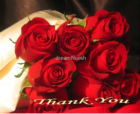 "Thank You (Eight Red Roses)" by dreamNwish | Redbubble