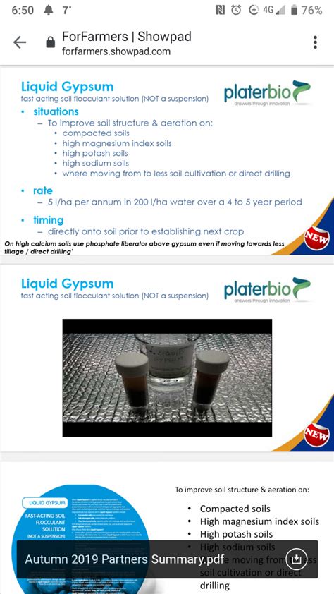 Liquid gypsum | The Farming Forum